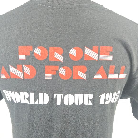 Vintage Diana Ross 1983 For One and For All Tour Tee Black Size Medium RARE - Picture 5 of 8